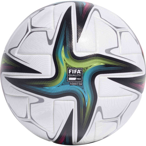 adidas CONEXT21 Pro Official Match Soccer Ball – White & Black with Shock Pink with Signal Green