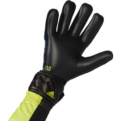 adidas Predator League Negative Cut Goalkeeper Gloves – Black & Team Royal with Solar Yellow