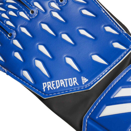 Kids adidas Predator Training Positive Cut Goalkeeper Gloves – Royal Blue & Black with White