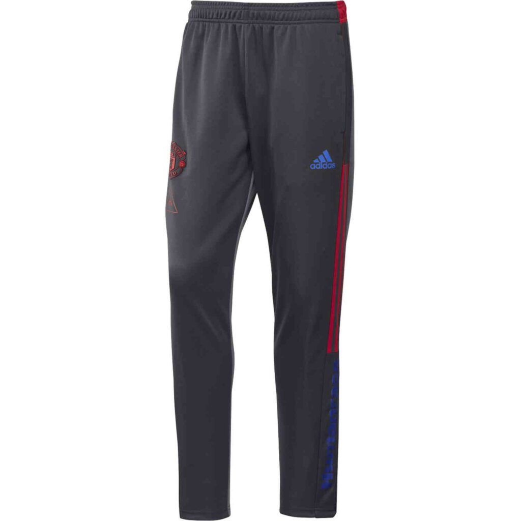 adidas Human Race Manchester United Training Pants - Dark Grey/Onix ...
