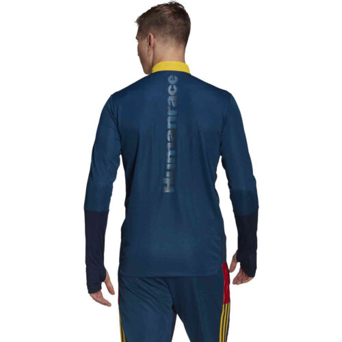 adidas Human Race Arsenal 1/4 zip Training Top – Night Indigo