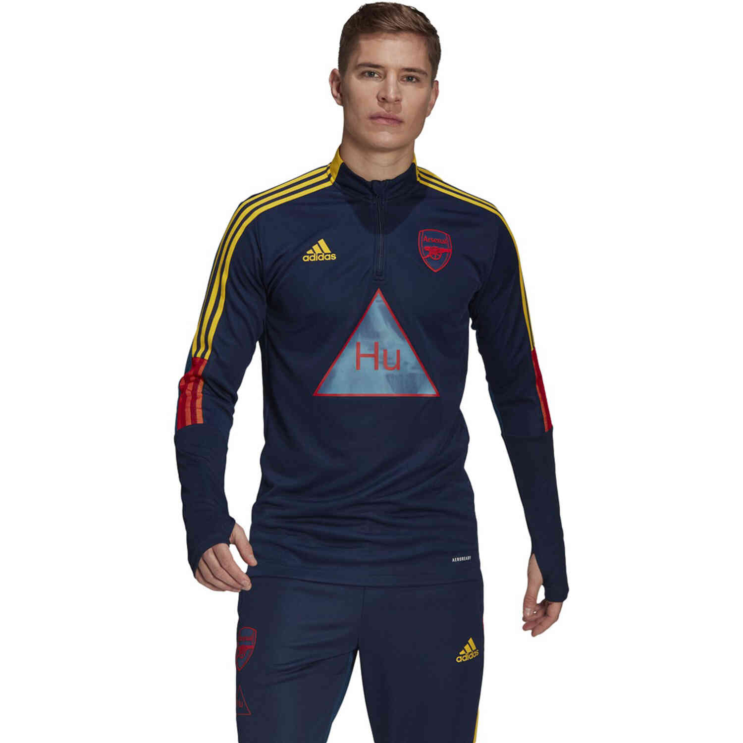 Human Race Arsenal 1/4 zip Training Top - Night Indigo SoccerPro