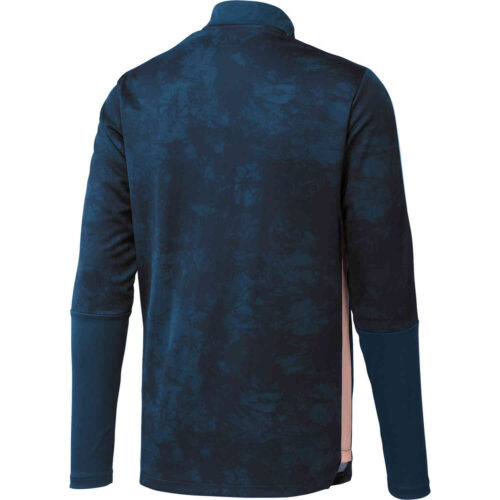 adidas Arsenal All Over Print 1/4 zip Training Top – Legend Marine/Collegiate Navy