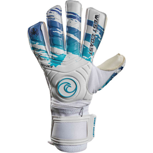 West Coast Spyder X Pacifica Goalkeeper Gloves – White & Blue