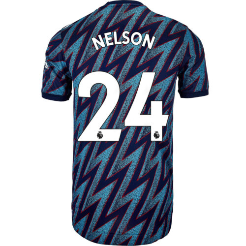 2021/22 adidas Reiss Nelson Arsenal 3rd Authentic Jersey