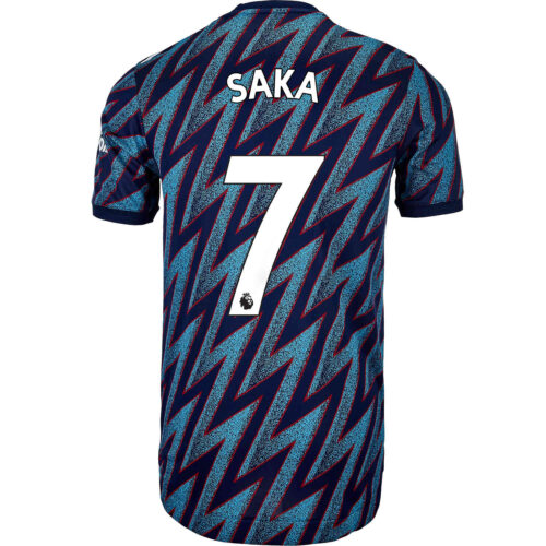 2021/22 adidas Bukayo Saka Arsenal 3rd Authentic Jersey