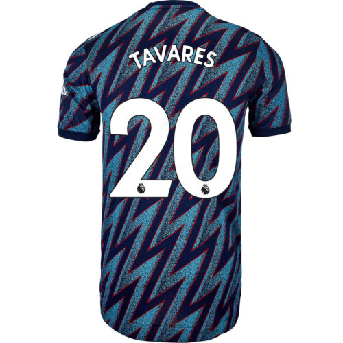 2021/22 adidas Nuno Tavares Arsenal 3rd Authentic Jersey