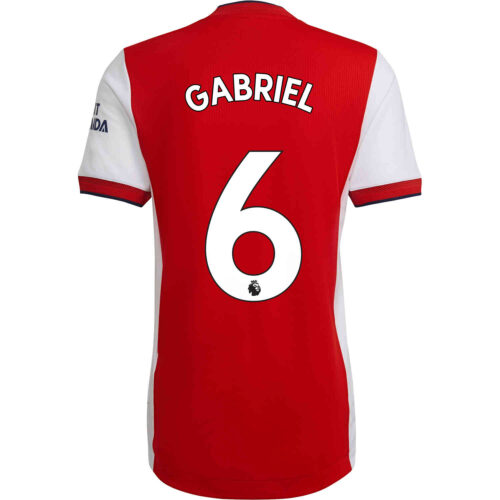 2021/22 adidas Gabriel Arsenal Home Authentic Jersey