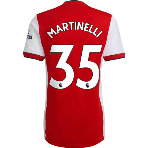 2021/22 adidas Gabriel Martinelli Arsenal Home Authentic Jersey