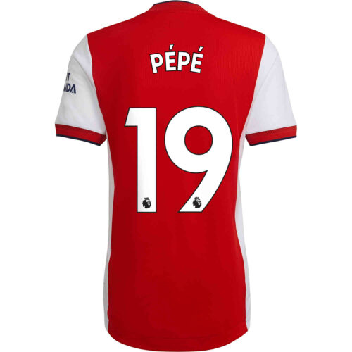2021/22 adidas Nicolas Pepe Arsenal Home Authentic Jersey