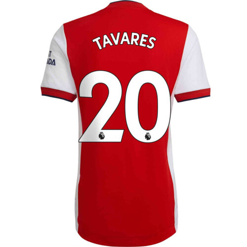 2021/22 adidas Nuno Tavares Arsenal Home Authentic Jersey