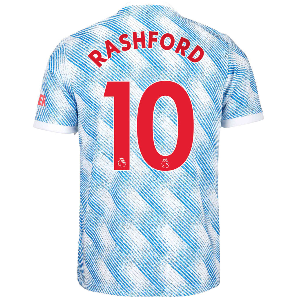 2021/22 adidas Marcus Rashford Manchester United Away Jersey - SoccerPro