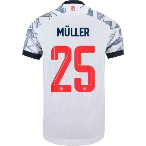 2021/22 adidas Thomas Muller Bayern Munich 3rd Authentic Jersey