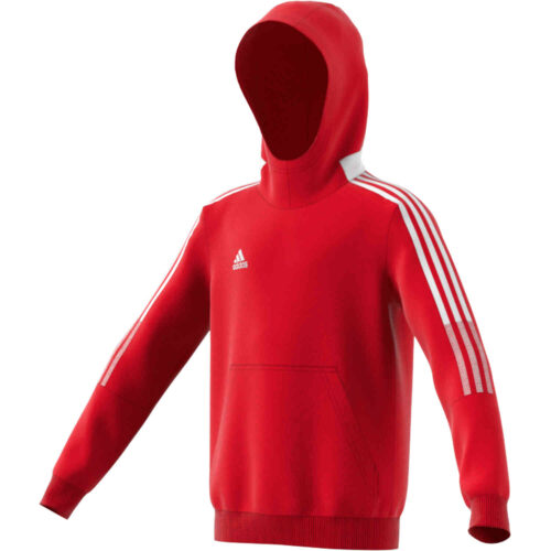 Kids adidas Tiro21 Fleece Hoodie – Power Red