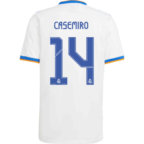 2021/22 adidas Casemiro Real Madrid Home Jersey