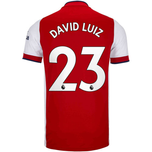 2021/22 Kids adidas David Luiz Arsenal Home Jersey