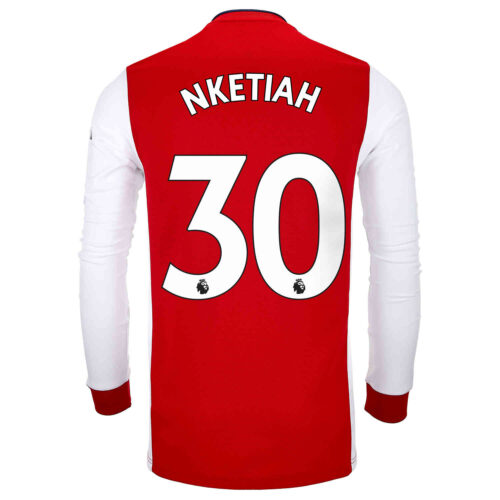 2021/22 adidas Eddie Nketiah Arsenal L/S Home Jersey