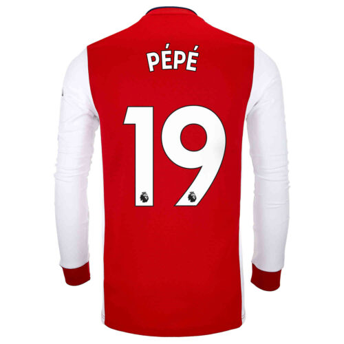 2021/22 adidas Nicolas Pepe Arsenal L/S Home Jersey
