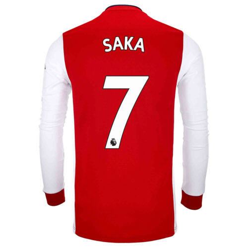 2021/22 adidas Bukayo Saka Arsenal L/S Home Jersey