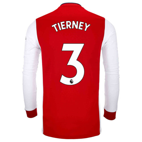 2021/22 adidas Kieran Tierney Arsenal L/S Home Jersey