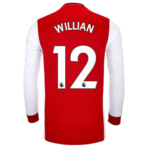 2021/22 adidas Willian Arsenal L/S Home Jersey