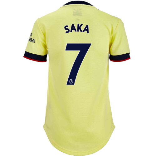 2021/22 Womens adidas Bukayo Saka Arsenal Away Jersey