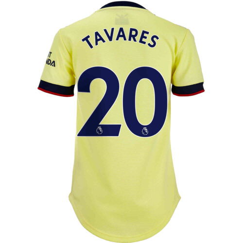 2021/22 Womens adidas Nuno Tavares Arsenal Away Jersey