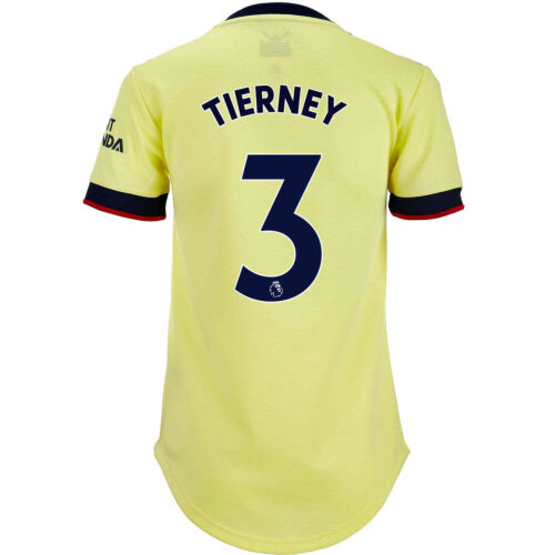 2021/22 Womens adidas Kieran Tierney Arsenal Away Jersey