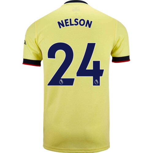 2021/22 Kids adidas Reiss Nelson Arsenal Away Jersey
