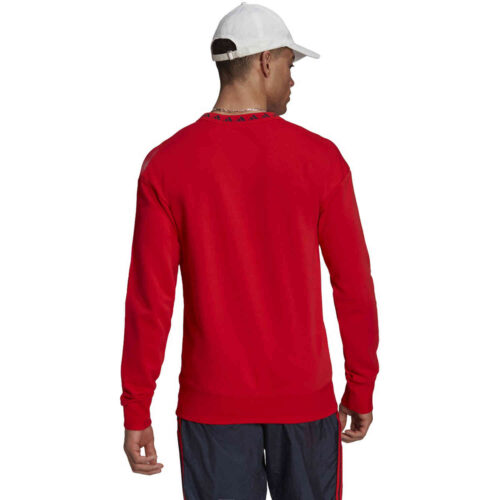adidas Bayern Munich Icons Crew Sweatshirt – Active Red