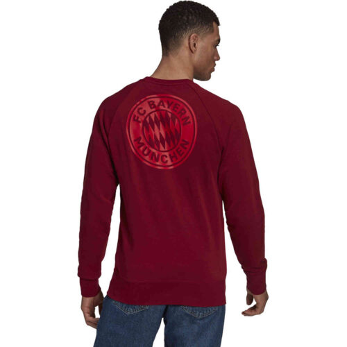 adidas Bayern Munich Graphic Crew Sweatshirt – Craft Red/FCB True Red