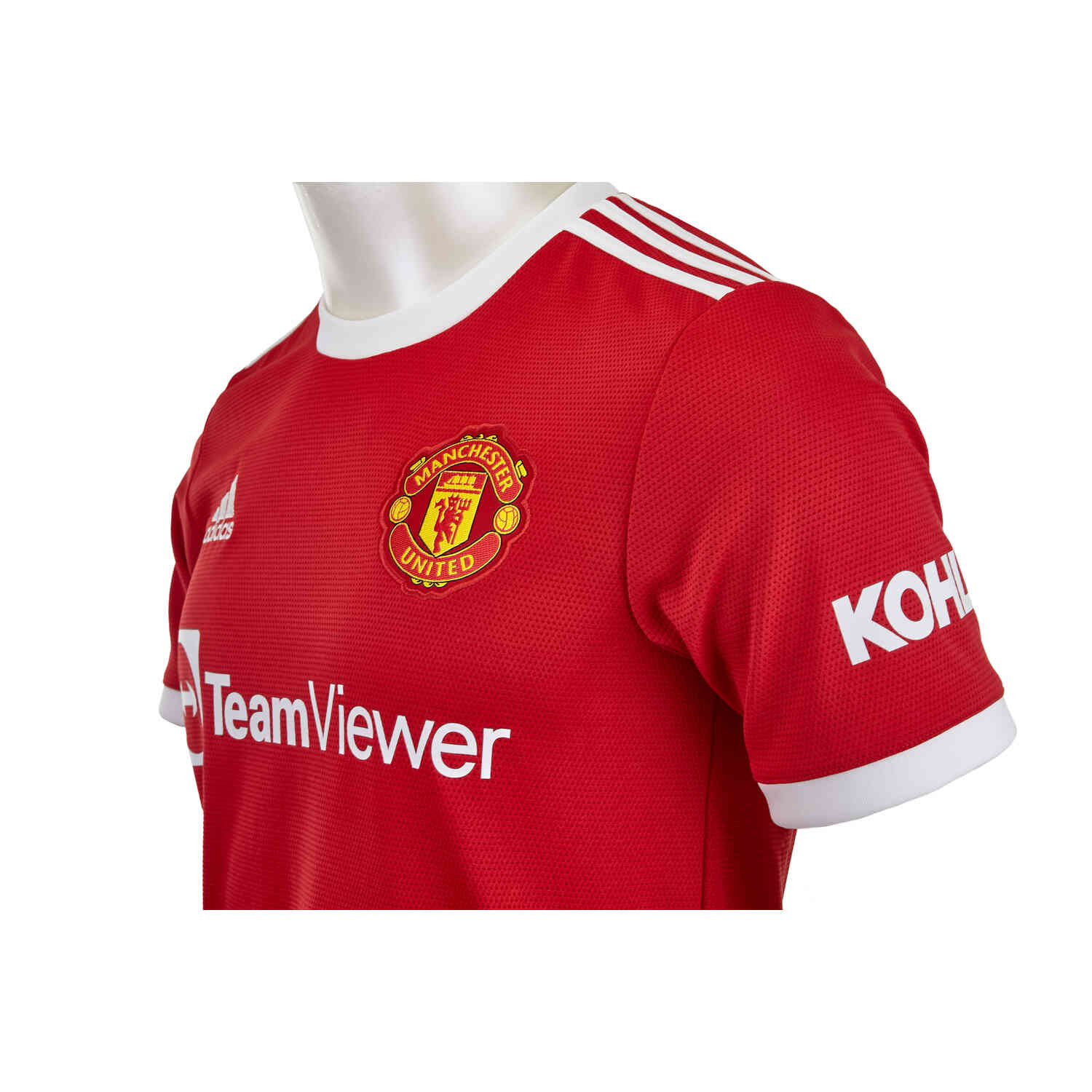 Printed With Ronaldo Age 5-6 Kids Manchester United 21/22 Home Kit 