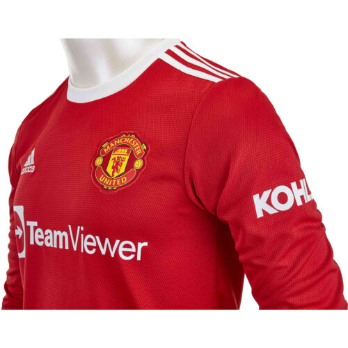 2021/22 adidas Anthony Elanga Manchester United L/S Home Jersey