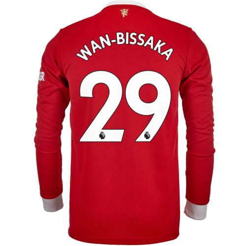 2021/22 adidas Aaron Wan-Bissaka Manchester United L/S Home Jersey