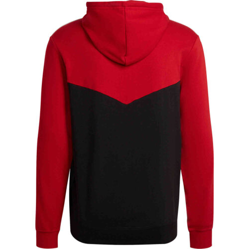 adidas Manchester United 3-Stripes Full-zip Hoodie – Real Red/Black