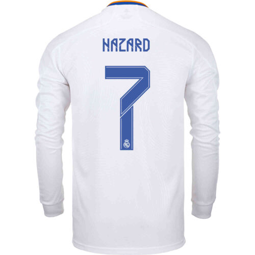 2021/22 adidas Eden Hazard Real Madrid L/S Home Jersey