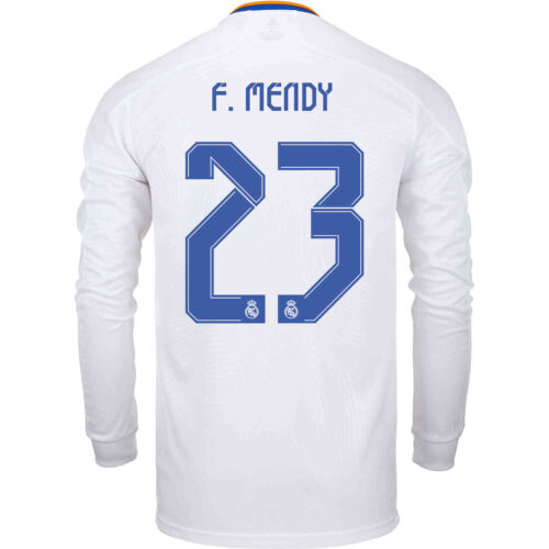 2021/22 adidas Ferland Mendy Real Madrid L/S Home Jersey