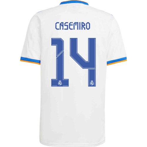 2021/22 Kids adidas Casemiro Real Madrid Home Jersey