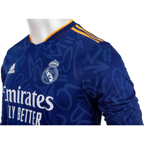 2021/22 adidas Isco Real Madrid L/S Away Authentic Jersey