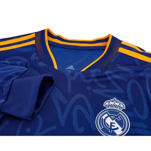 2021/22 adidas Marcelo Real Madrid L/S Away Authentic Jersey
