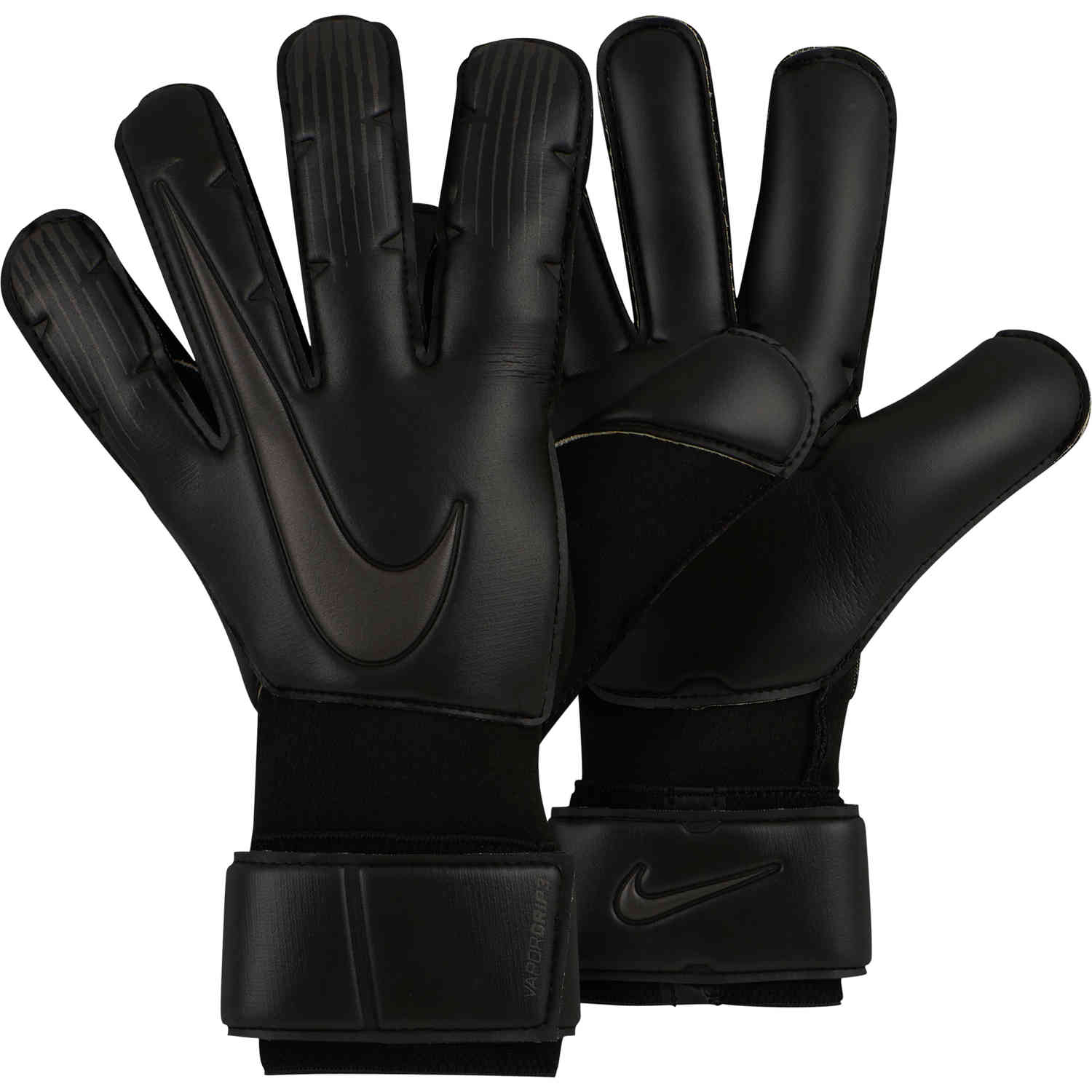Nike Vapor Grip3 Gloves - Triple Black - SoccerPro