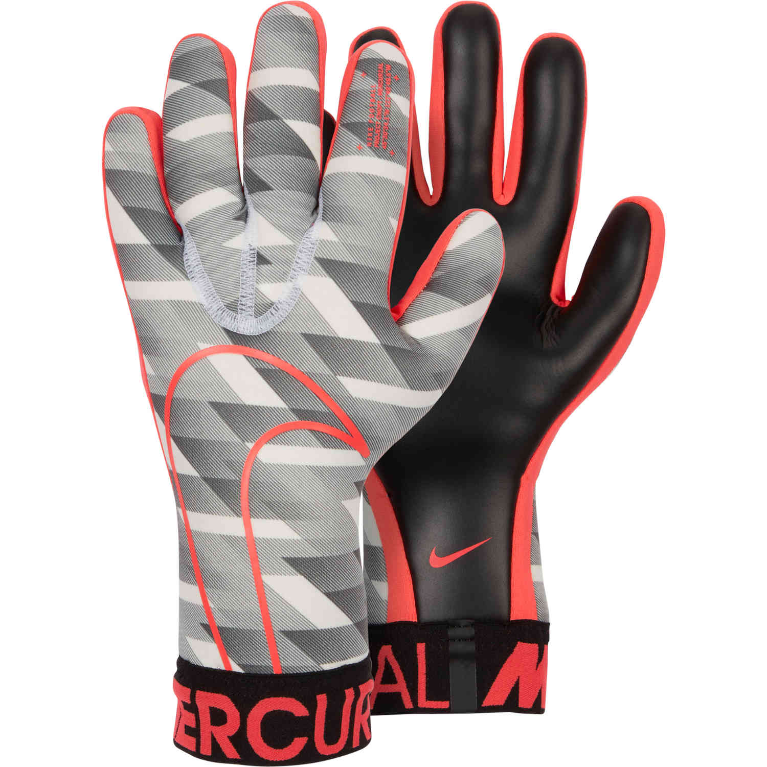 Nike Gfx Mercurial Touch Victory Goalkeeper Gloves White Black Laser Crimson Soccerpro