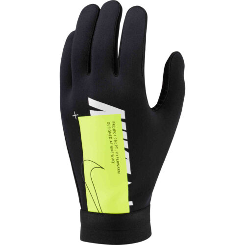 Nike Air Hyperwarm Academy Fieldplayer Gloves – Black/Volt