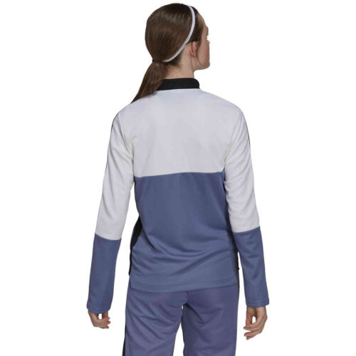 Womens adidas Tiro Track Jacket – White/Orbit Violet