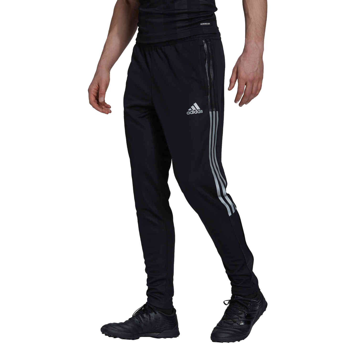 adidas Tiro Reflective Track Pants - Black - SoccerPro