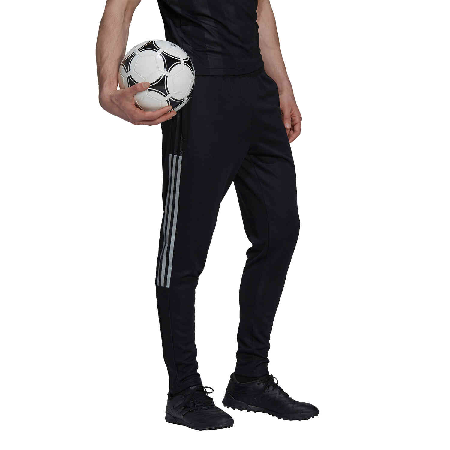 adidas Tiro Reflective Track Pants - Black - SoccerPro