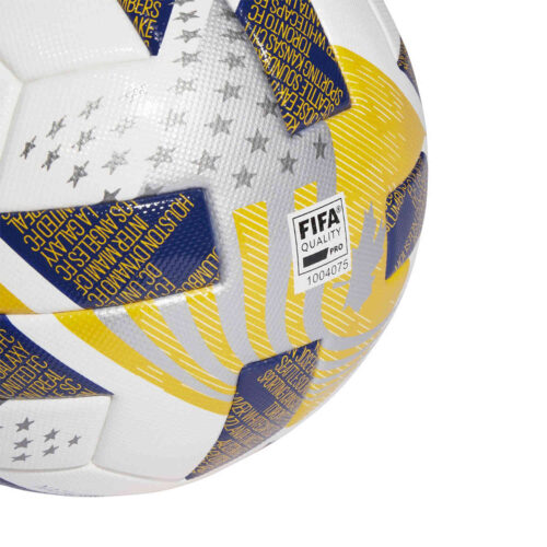 adidas CCA MLS Pro Official Match Soccer Ball – White & Iron Metallic with Silver Metallic