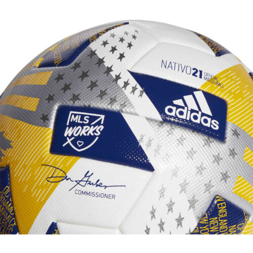 adidas CCA MLS Pro Official Match Soccer Ball – White & Iron Metallic with Silver Metallic