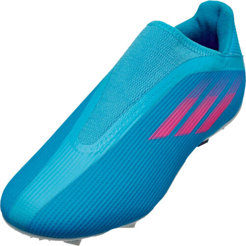 Kids adidas Laceless X Speedflow.3 FG – Sapphire Edge