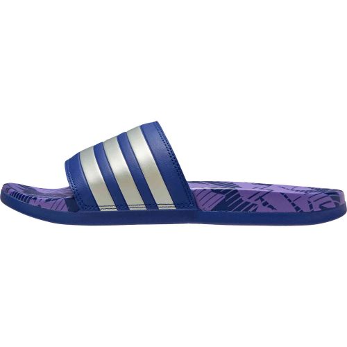 adidas Argentina Adilette Comfort Slides – Legacy Indigo & Silver Metallic